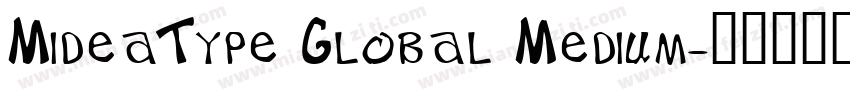 MideaType Global Medium字体转换